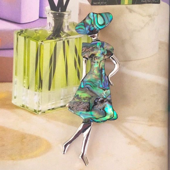 ๐50% OFF/3+...Elegant Lady Abalone Shell Brooch/Pendant - Picture 13 of 13